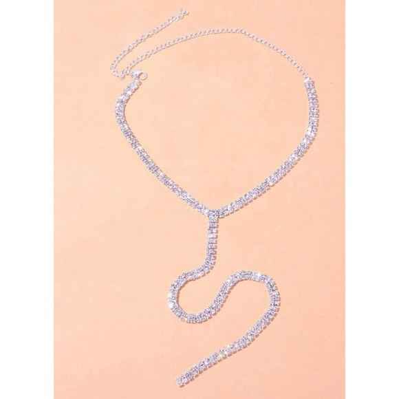 FASHION RHINESTONES Y LARIENT NECKLACE - Picture 3 of 5